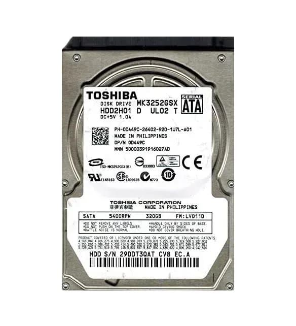 Toshiba MK3252GSX 320GB 3Gb/s SATA