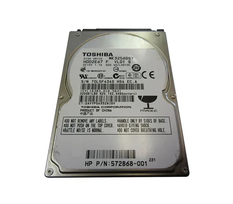 Toshiba MK3256GSY 320GB 3Gb/s SATA