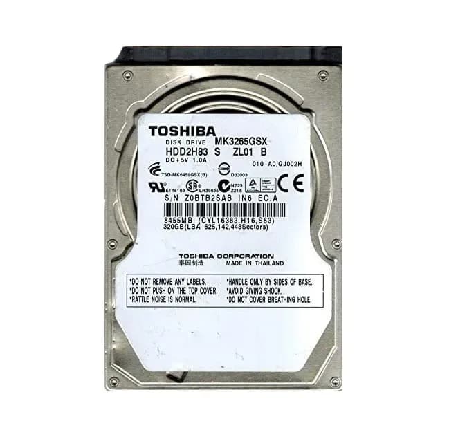Toshiba MK3265GSX 320GB 3Gb/s SATA