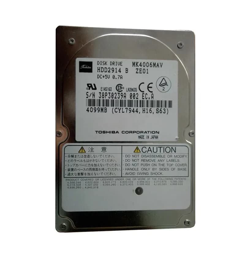Toshiba MK4006MAV 4GB IDE Ultra ATA/33 (ATA-4)