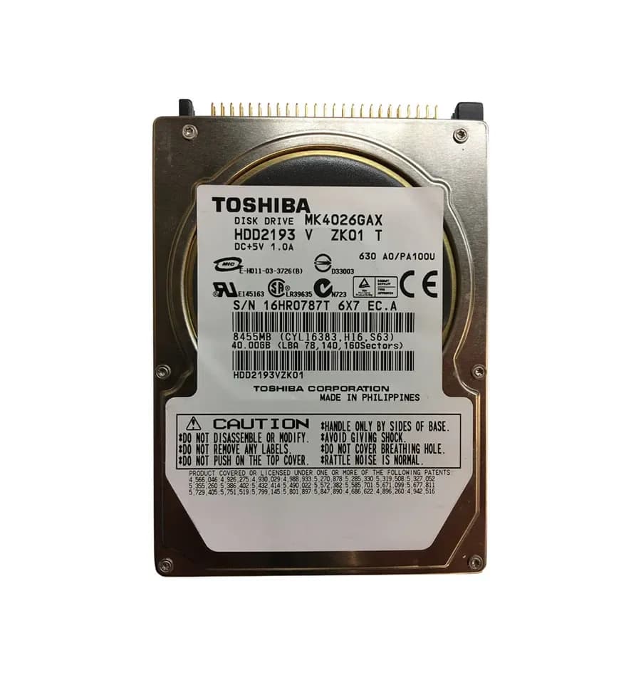 Toshiba MK4026GAX 40GB IDE Ultra ATA/100 (ATA-6)