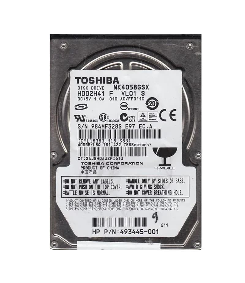Toshiba MK4058GSX 400GB 3Gb/s SATA