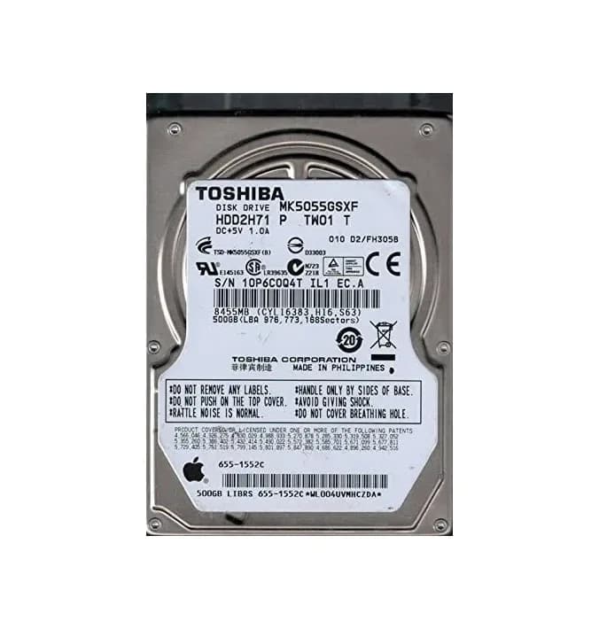 Toshiba MK5055GSXF 500GB 3Gb/s SATA