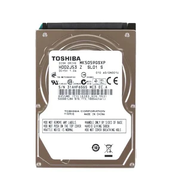 Toshiba MK5059GSXP 500GB 3Gb/s SATA