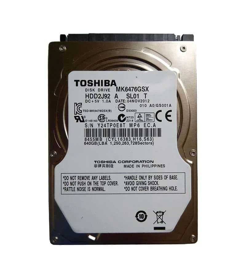 Toshiba MK6476GSX 640GB 3Gb/s SATA