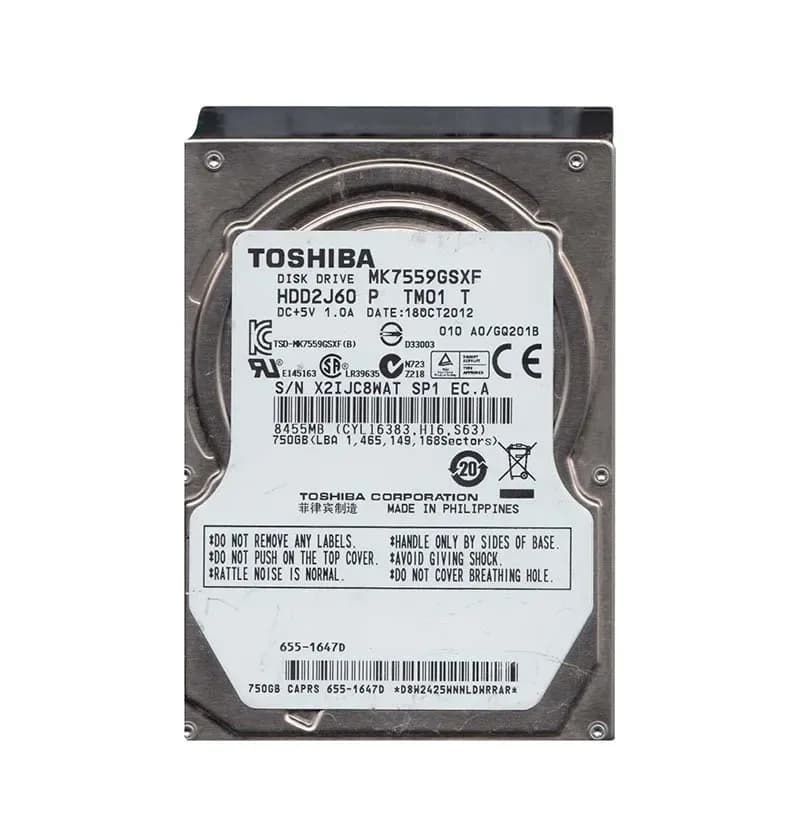 Toshiba MK7559GSXF 750GB 3Gb/s SATA