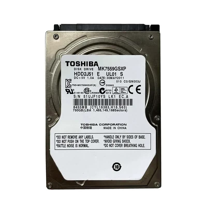 Toshiba MK7559GSXP 750GB 3Gb/s SATA
