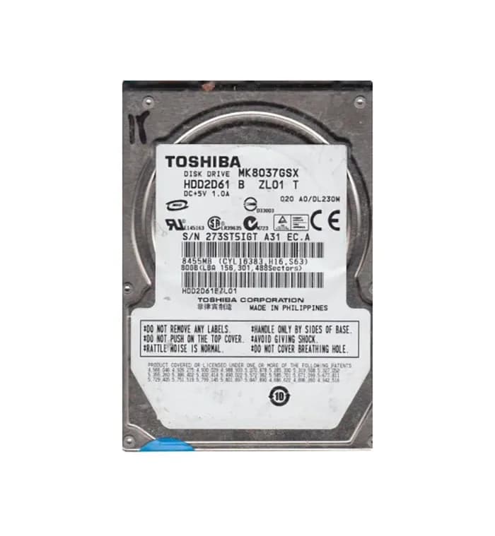Toshiba MK8037GSX 80GB 3Gb/s SATA