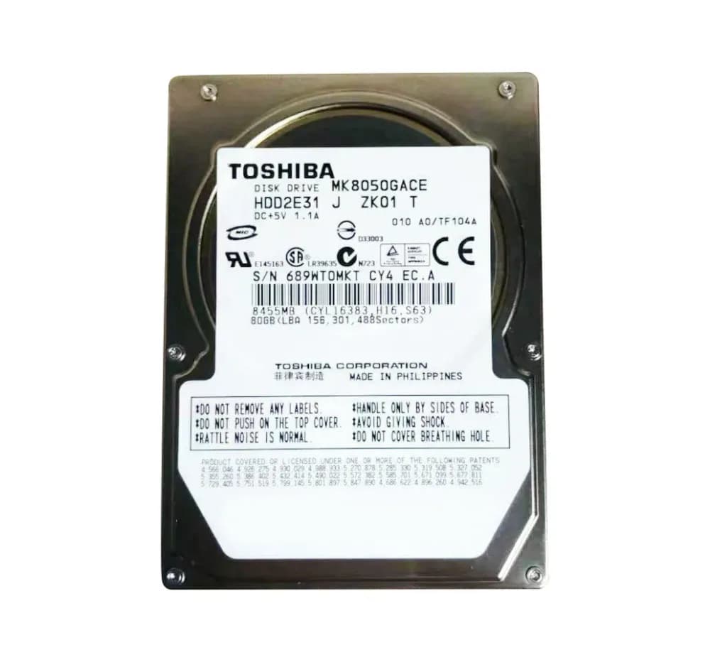 Toshiba MK8050GACE 80GB IDE Ultra ATA/100 (ATA-6)
