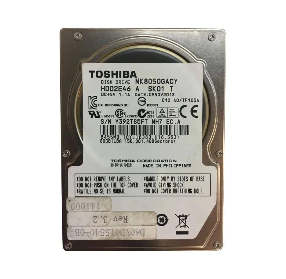 Toshiba MK8050GACY 80GB IDE Ultra ATA/100 (ATA-6)