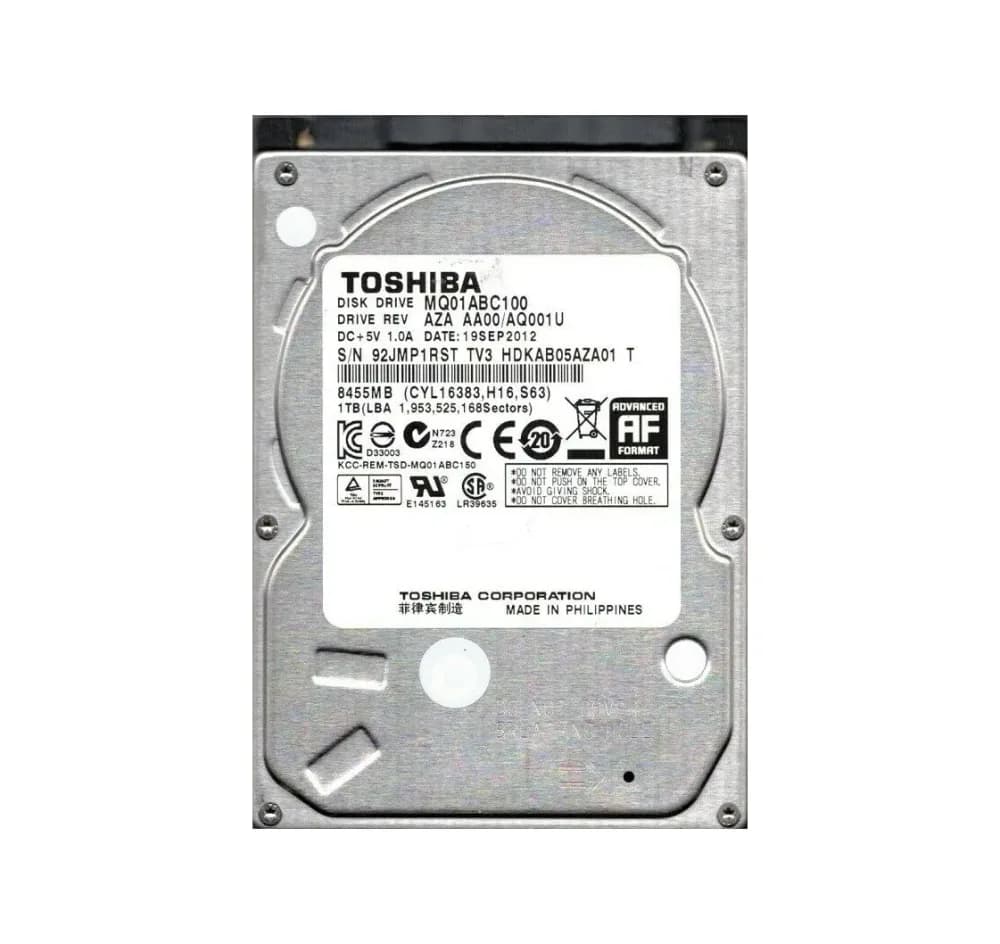 Toshiba MQ01ABC100 1TB 3Gb/s SATA