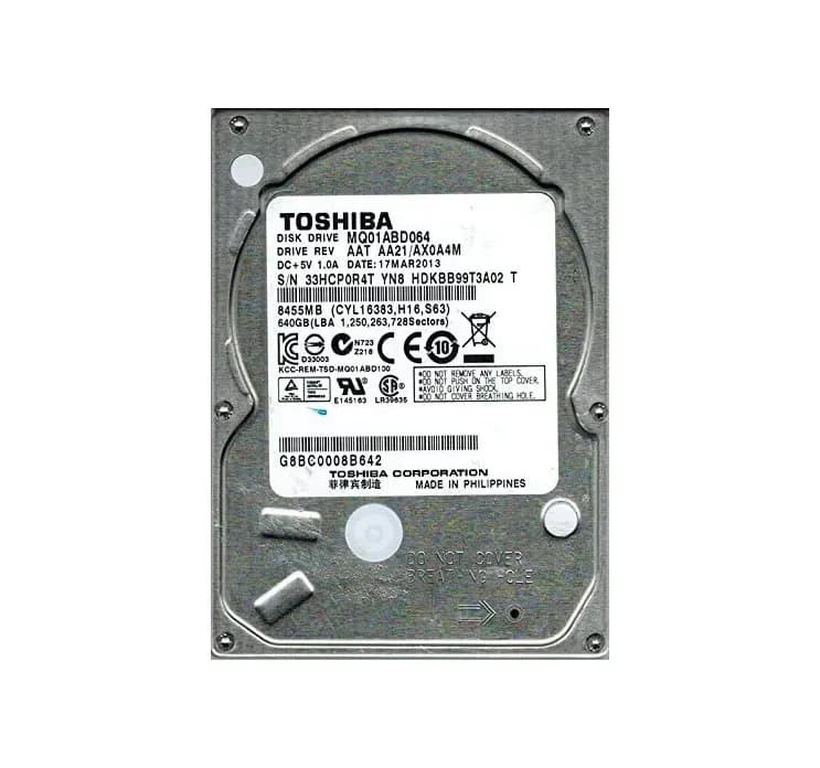 Toshiba MQ01ABD064 640GB 3Gb/s SATA