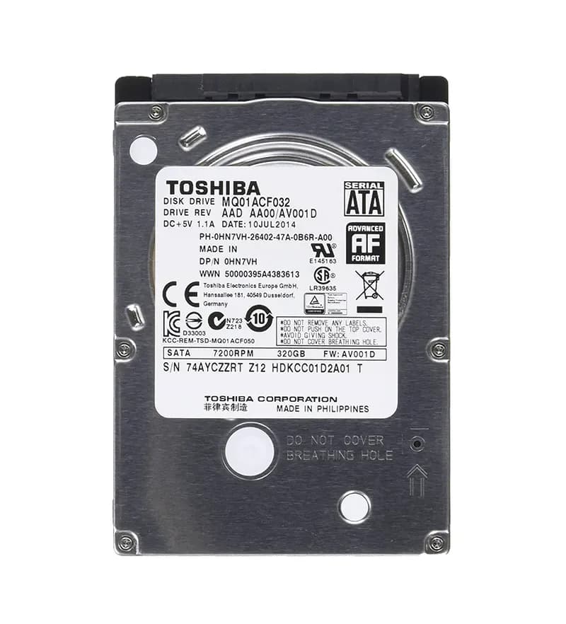Toshiba MQ01ACF032 320GB 3Gb/s SATA