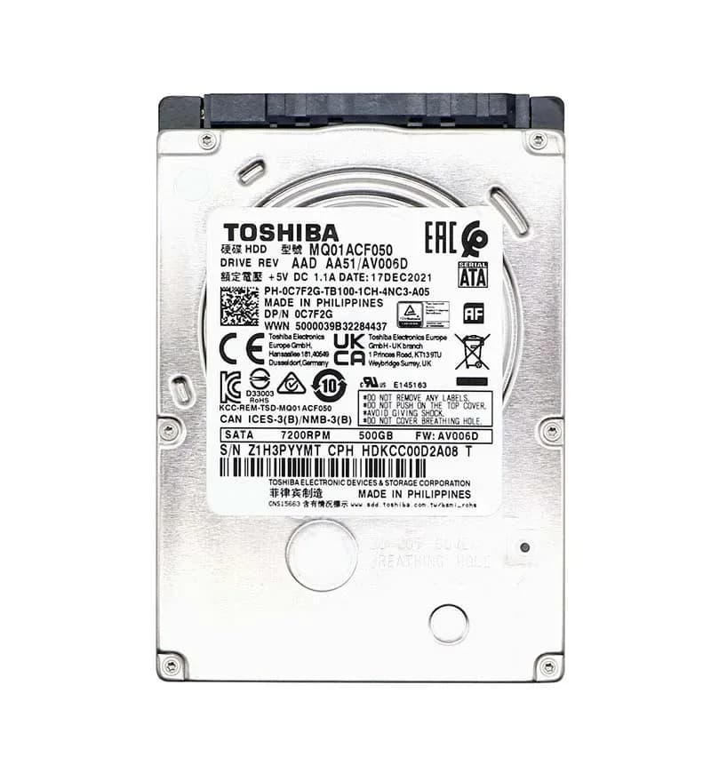 Toshiba MQ01ACF050 500GB 3Gb/s SATA
