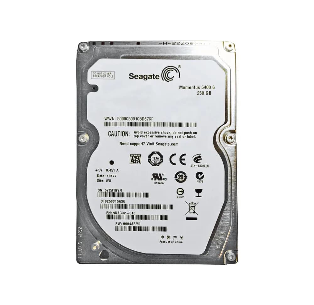 Seagate ST9250315ASG 250GB 3Gb/s SATA