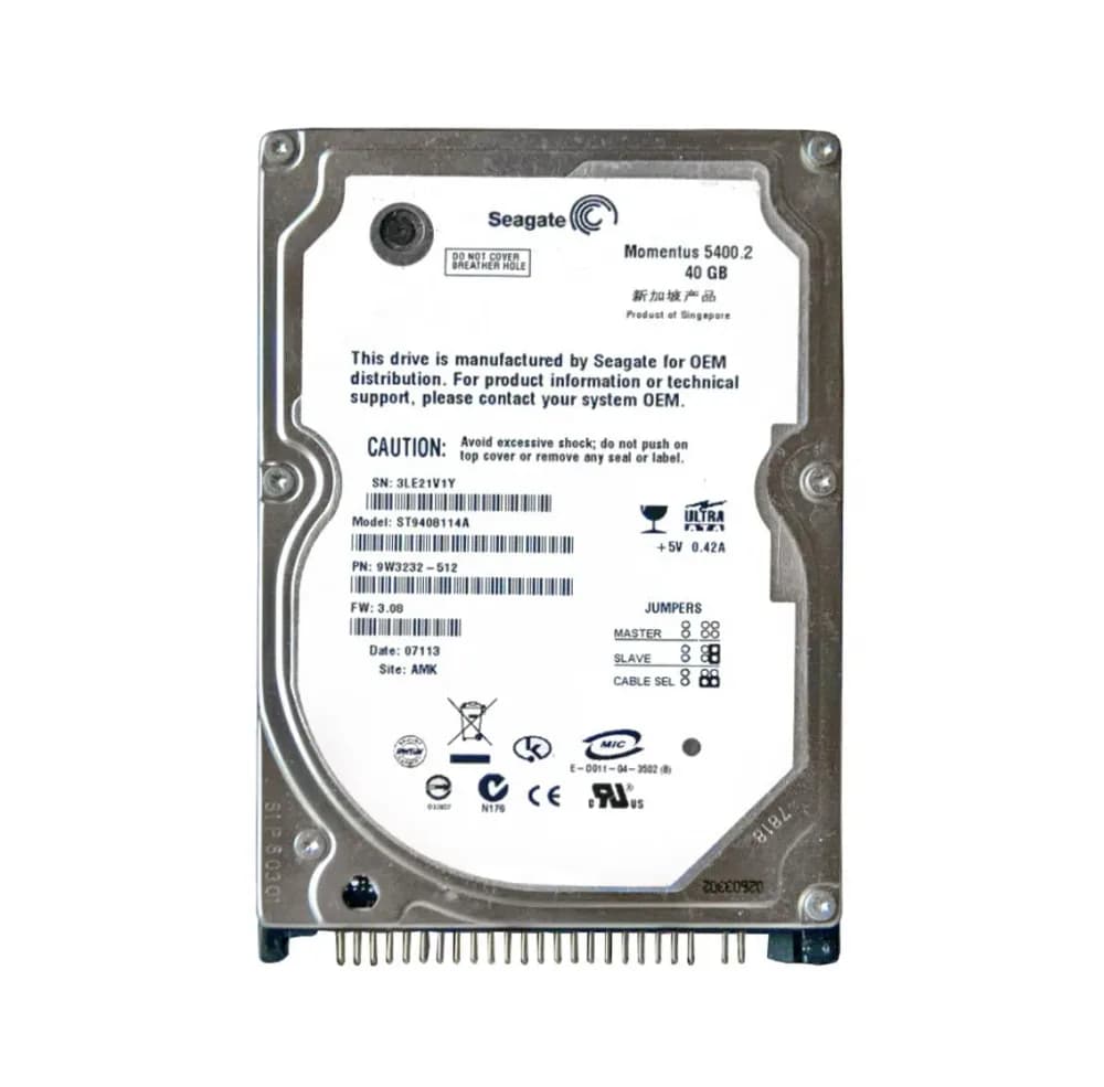 Seagate ST9408114A 40GB IDE Ultra ATA/100 (ATA-6)
