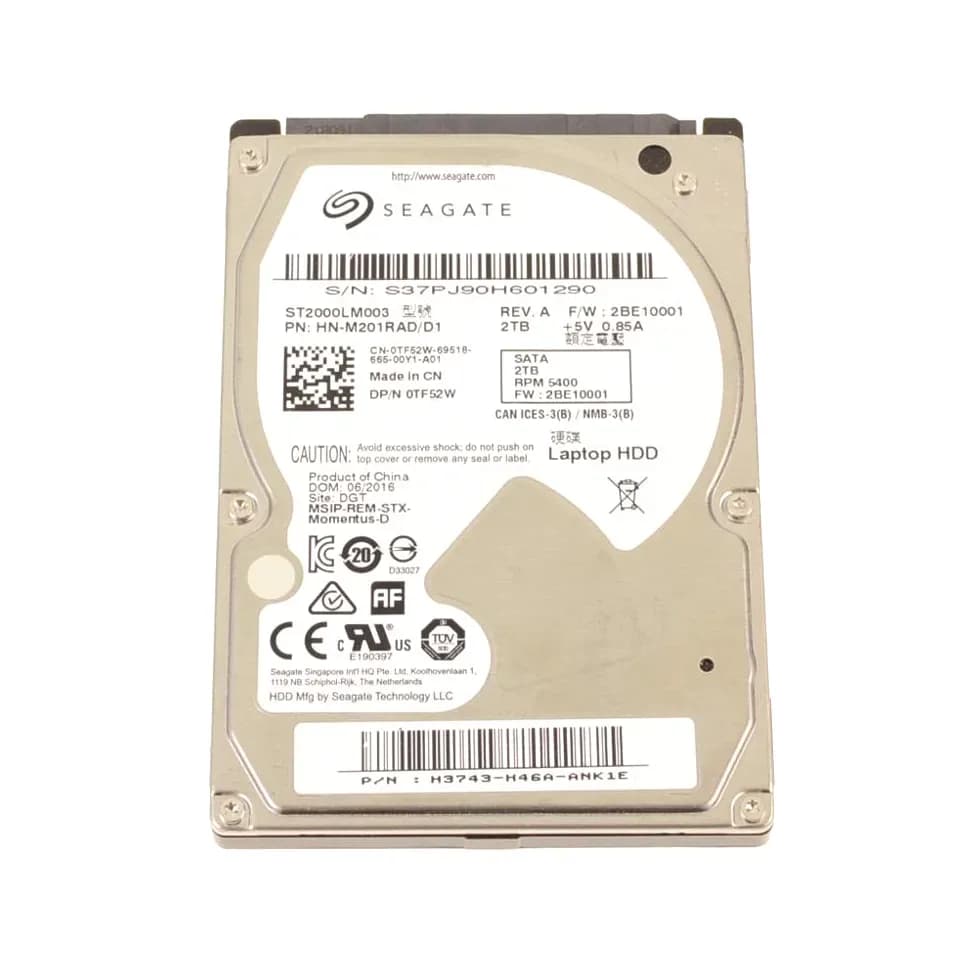 Dell TF52W 2TB 6Gb/s SATA