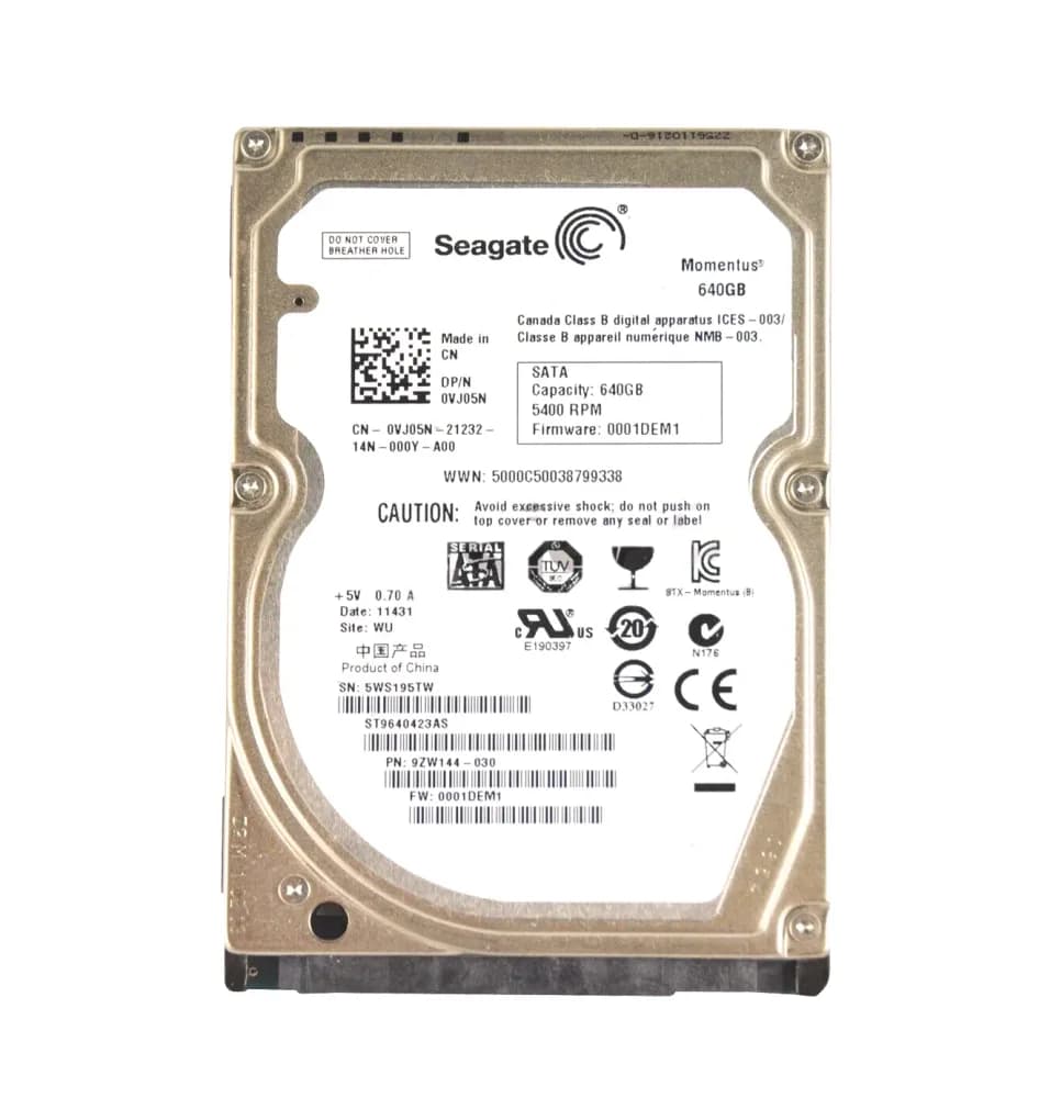Dell VJ05N 640GB 3Gb/s SATA