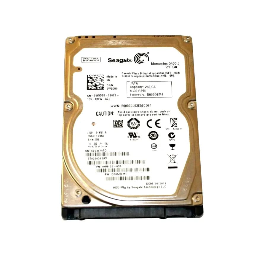 Dell W5D80 250GB 3Gb/s SATA