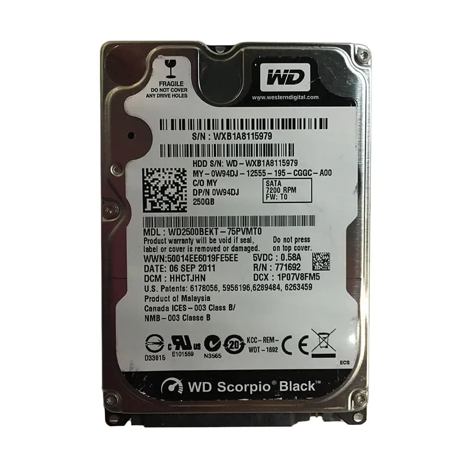 Dell W94DJ 250GB 3Gb/s SATA