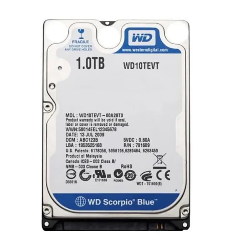 Western Digital WD10TEVT 1TB 3Gb/s SATA