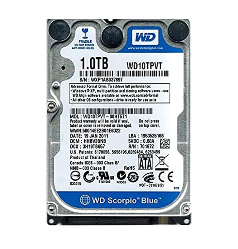 Western Digital WD10TPVT 1TB 3Gb/s SATA