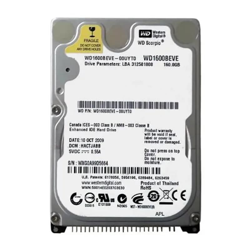 Western Digital WD1600BEVE 160GB