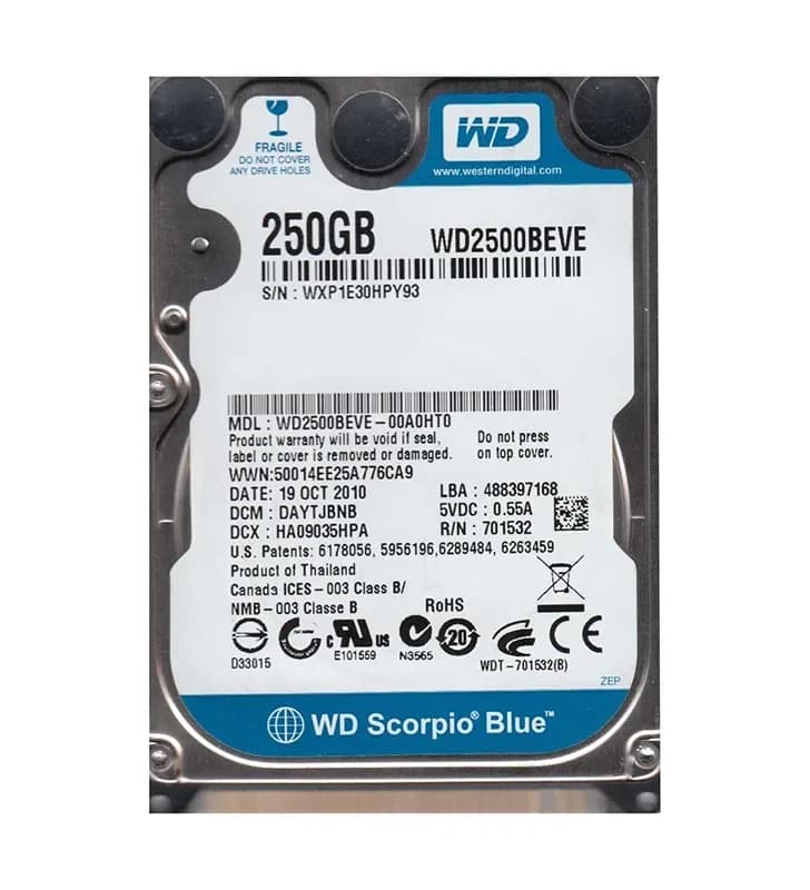 Western Digital WD2500BEVE 250GB