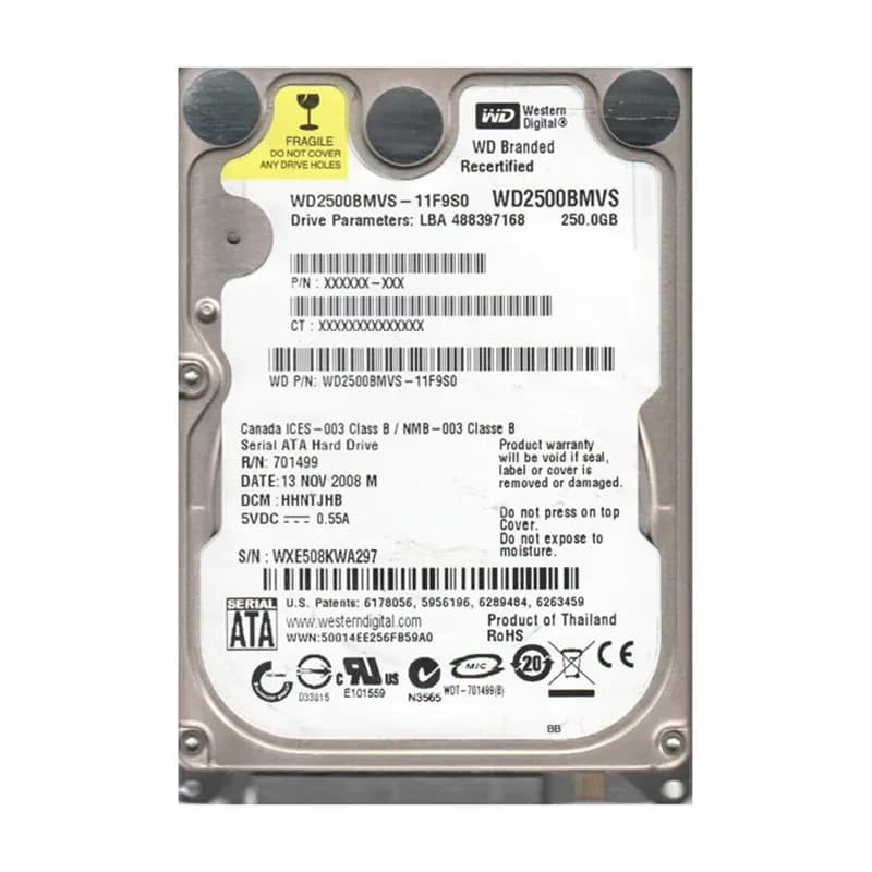 Western Digital WD2500BMVS 250GB 3Gb/s SATA