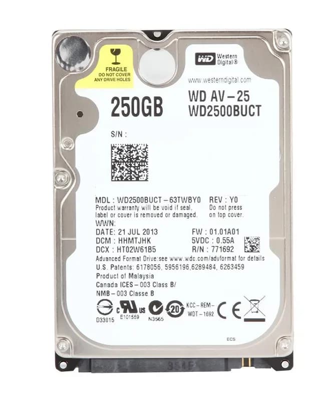 Western Digital WD2500BUCT 250GB 3Gb/s SATA