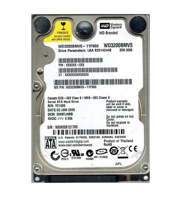 Western Digital WD3200BMVS 320GB 3Gb/s SATA