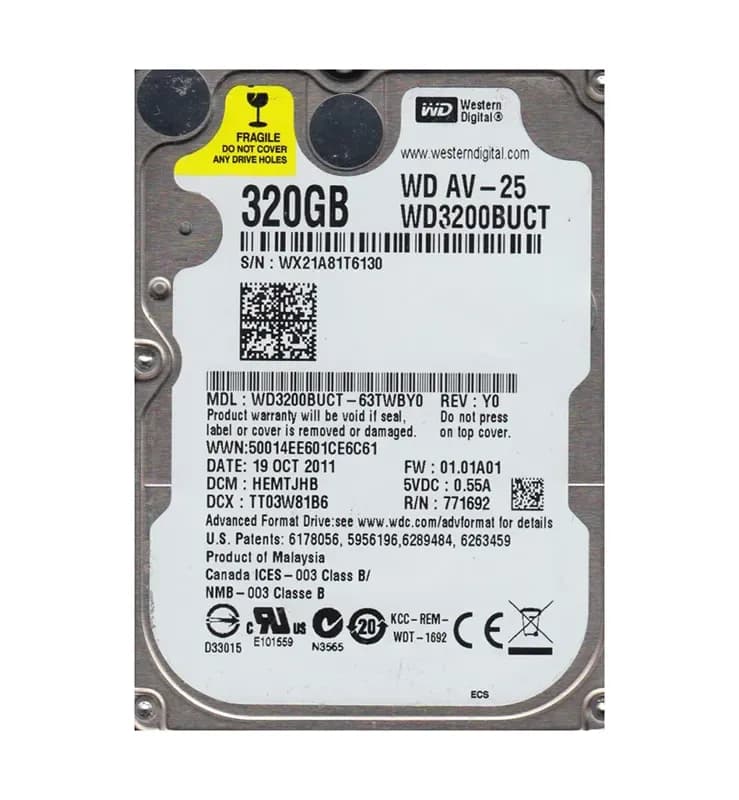 Western Digital WD3200BUCT 320GB 3Gb/s SATA