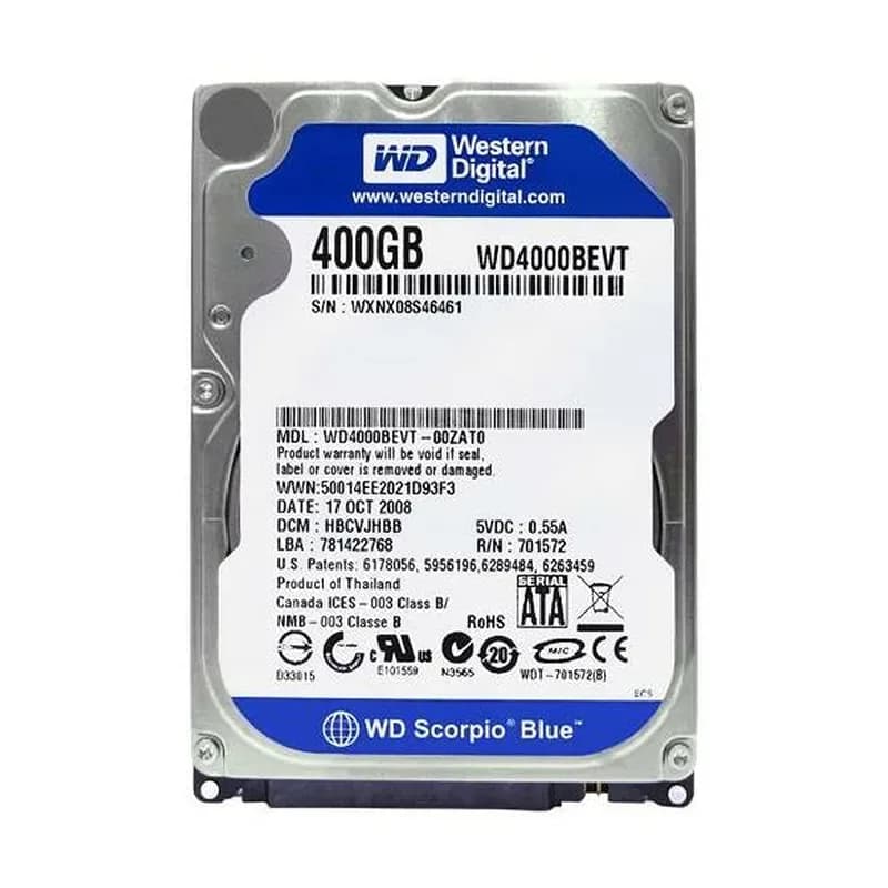 Western Digital WD4000BEVT 400GB 3Gb/s SATA