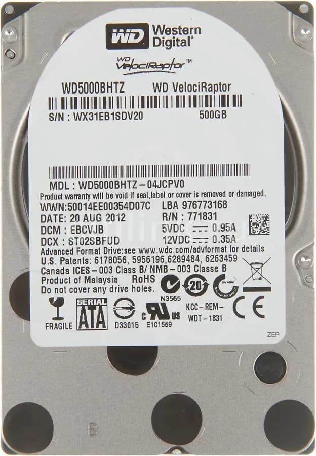 Western Digital WD5000BHTZ 500GB 6Gb/s SATA