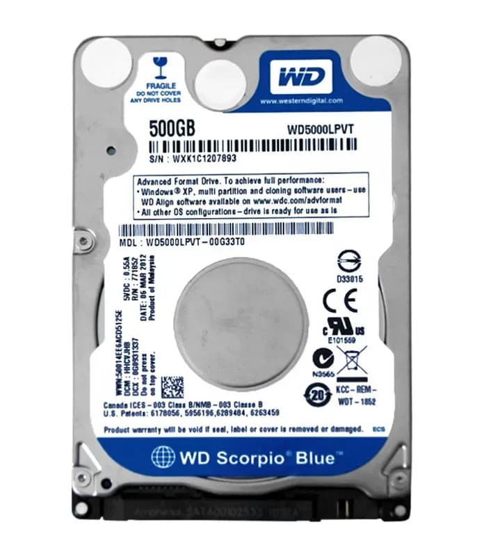 Western Digital WD5000LPVT 500GB 3Gb/s SATA