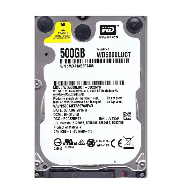 Western Digital WD5000LUCT 500GB 3Gb/s SATA