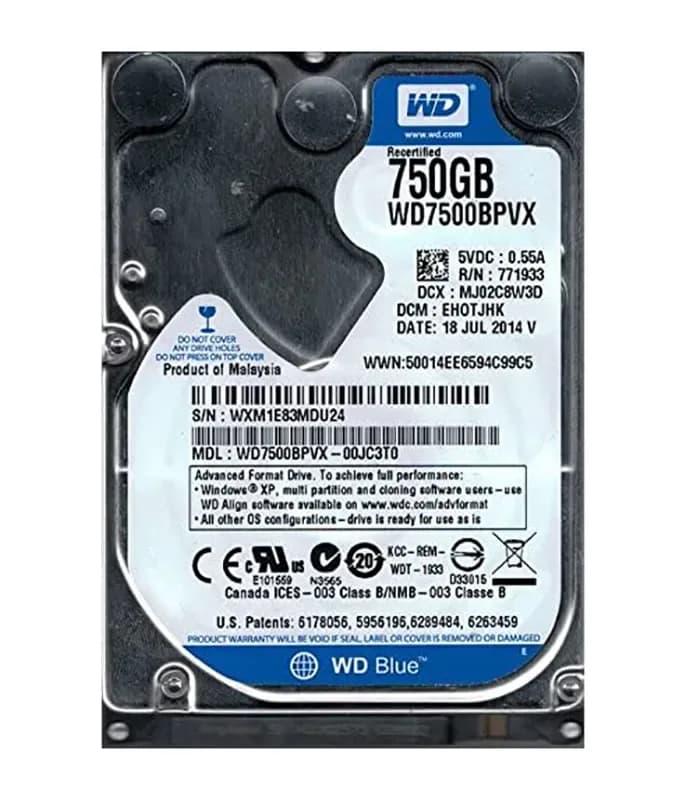 Western Digital WD7500BPVX 750GB 6Gb/s SATA