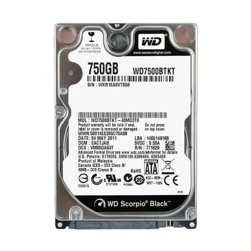 Western Digital WD7500BTKT 750GB 3Gb/s SATA