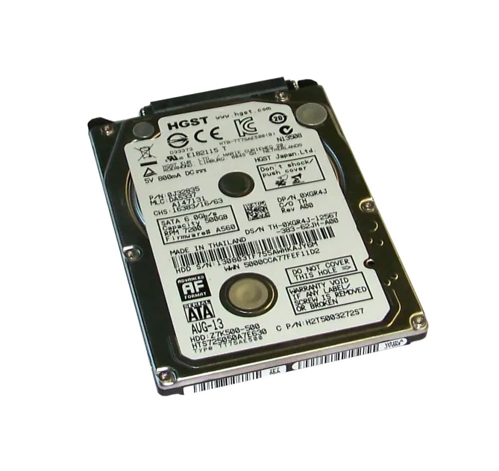 Dell XGR4J 500GB 6Gb/s SATA