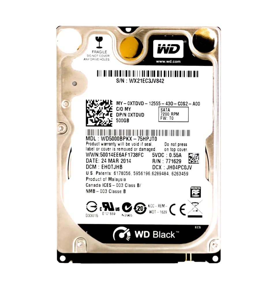 Dell XTDVD 500GB 6Gb/s SATA