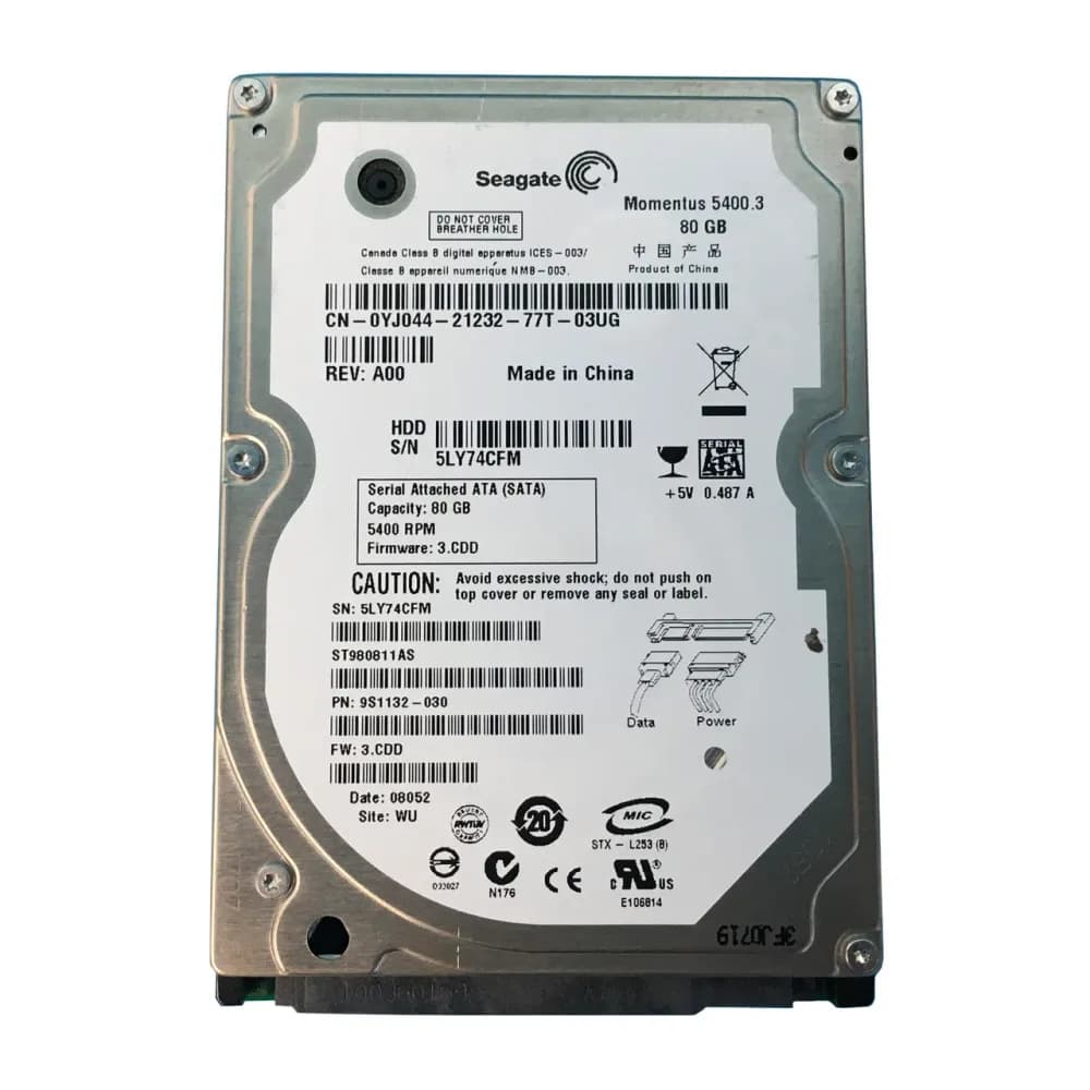 Dell YJ044 80GB 1.5Gb/s SATA