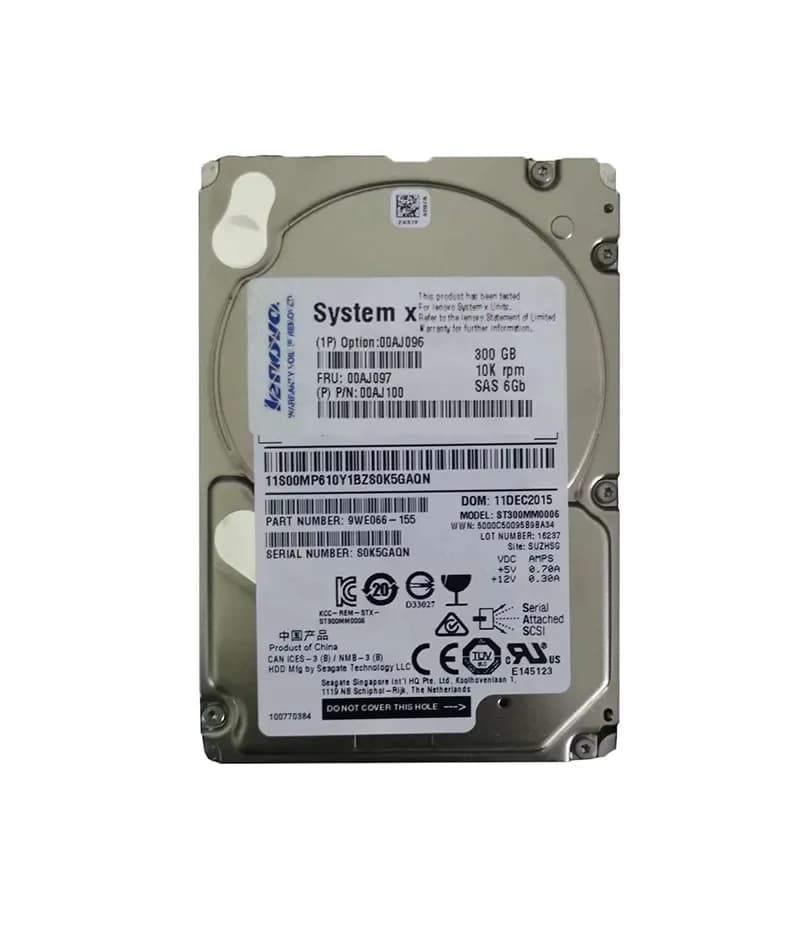 IBM 00AJ100 300GB 6Gb/s SAS