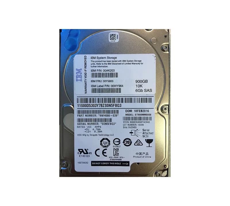 IBM 00AK203 900GB 6Gb/s SAS