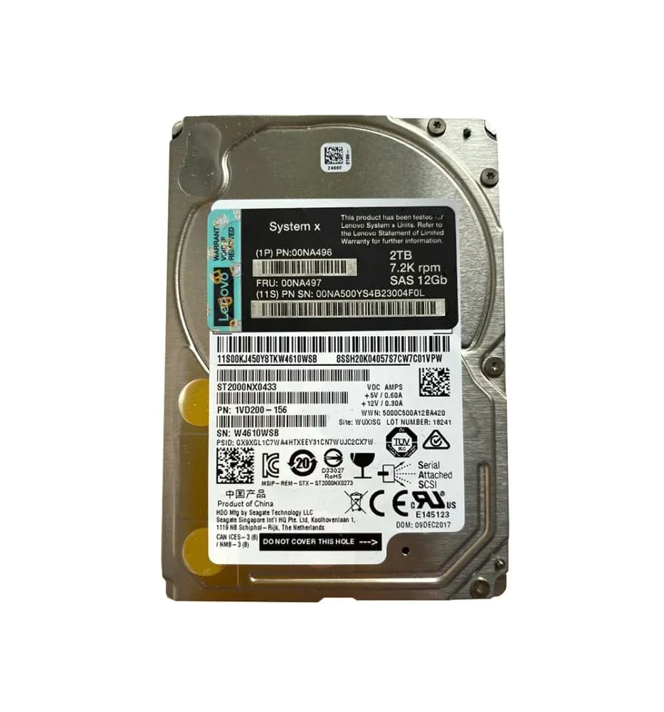 Lenovo 00NA496 2TB 12Gb/s SAS
