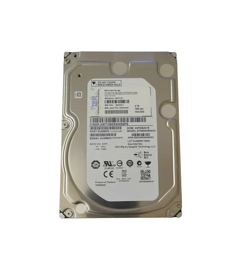 IBM 00RX911 6TB 12Gb/s SAS