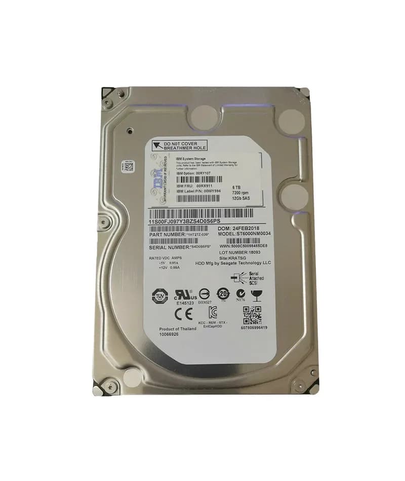 IBM 00RY107 6TB 12Gb/s SAS