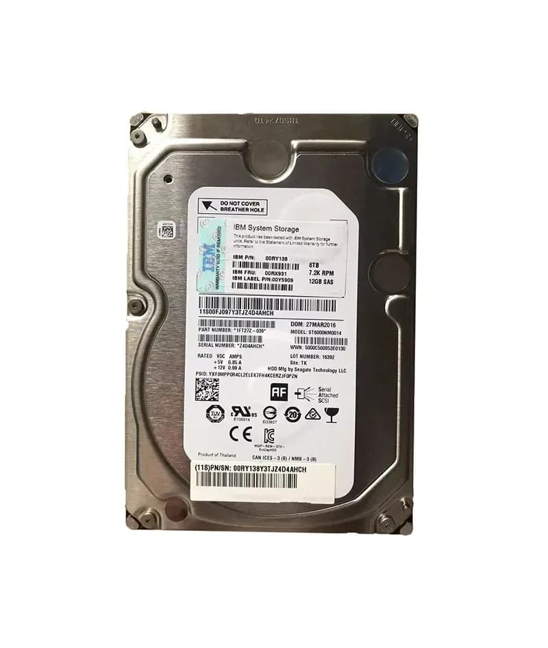 IBM 00RY138 6TB 12Gb/s SAS