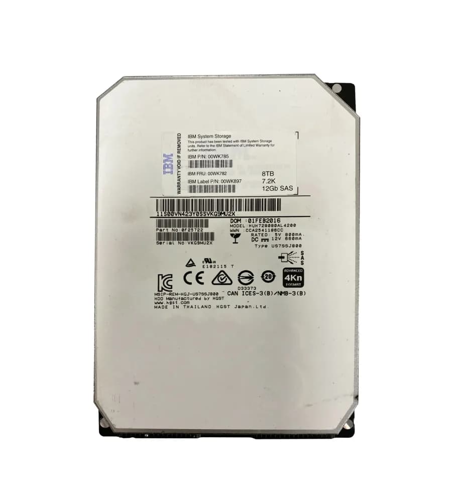 IBM 00WK785 8TB 12Gb/s SAS