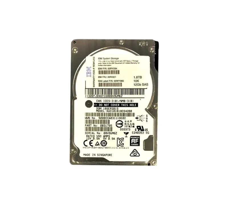 IBM 00WY966 1.8TB 12Gb/s SAS