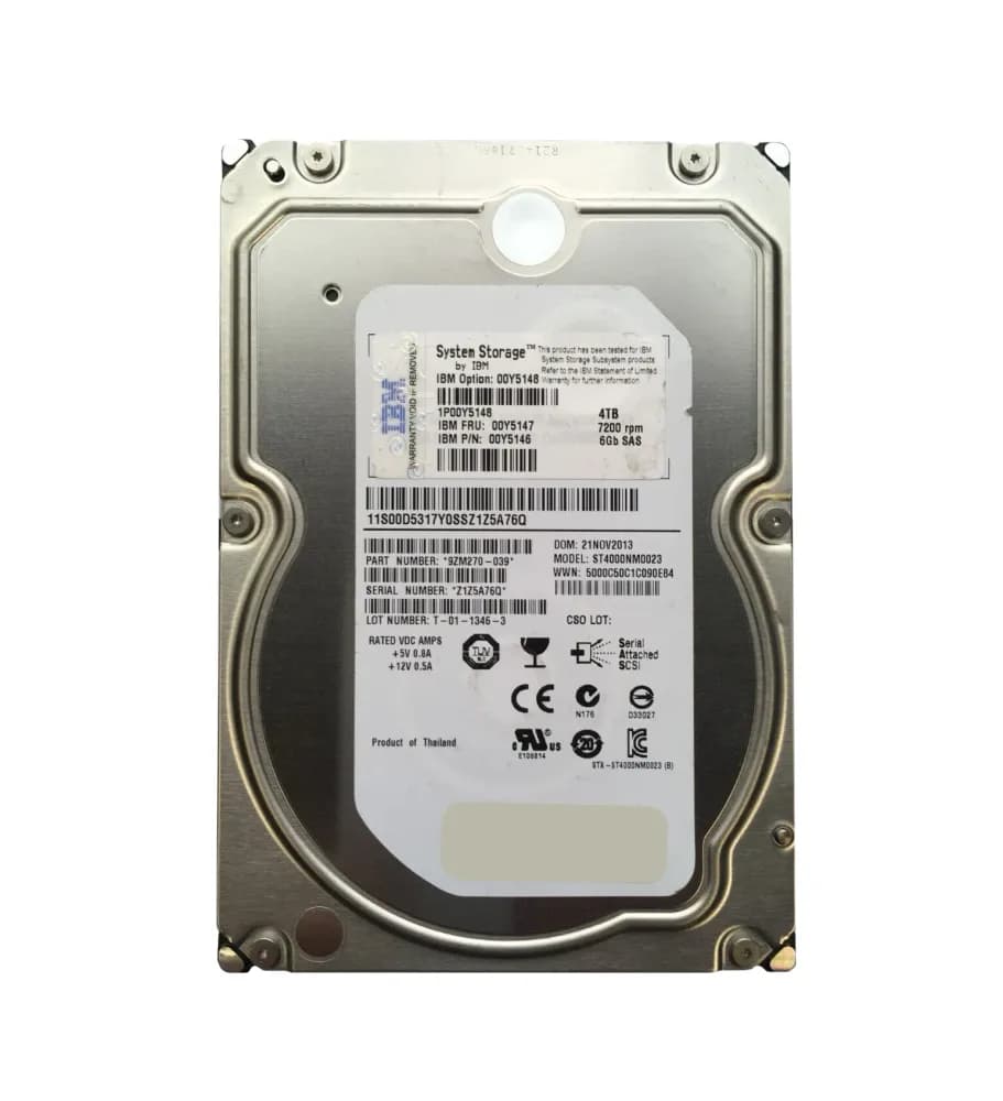 IBM 00Y5148 4TB 6Gb/s SAS